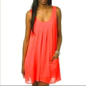 Sparkle & Fade Neon Orange Dress Size S